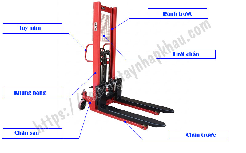 Khung xe nâng tay cao 1500kg CTY-E1.5