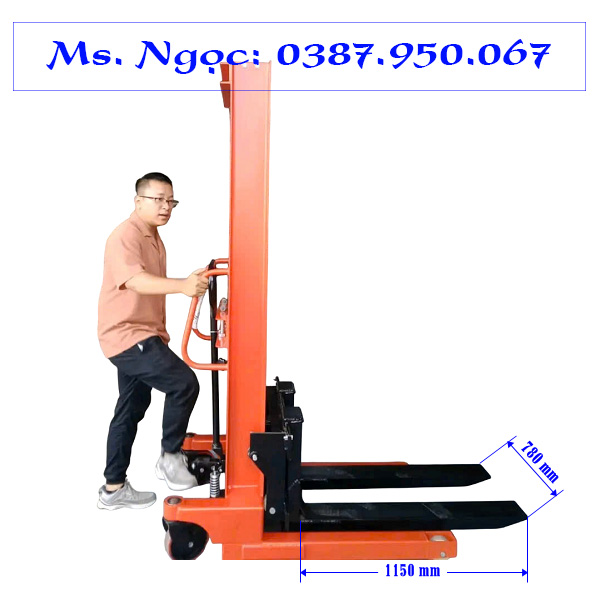 Chiều dài càng xe nâng tay cao 3 tấn