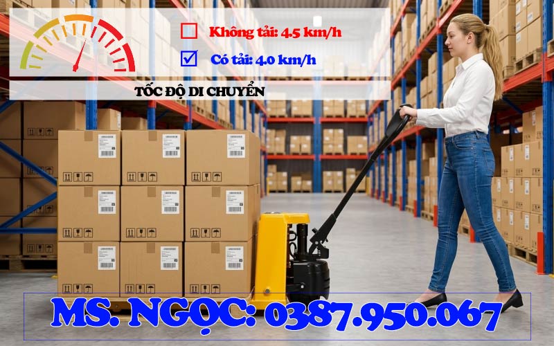 Tốc độ di chuyển xe nâng điện Staxx EPT20H