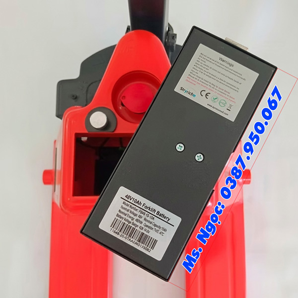 Pin Lithium 48V 10Ah xe nâng điện thấp Staxx EPT20H