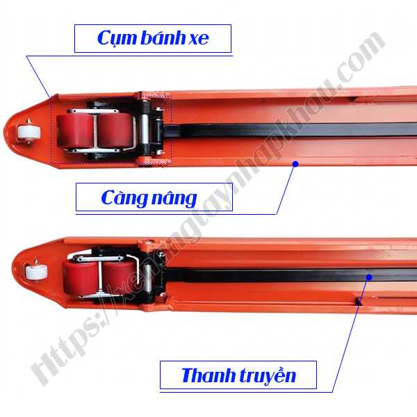 Càng nâng xe nâng tay 3000kg càng hẹp