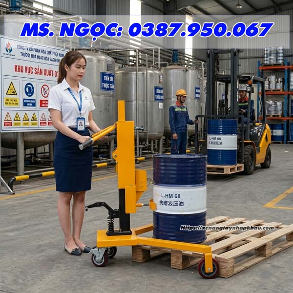 Xe di chuyển thùng phuy DT350B
