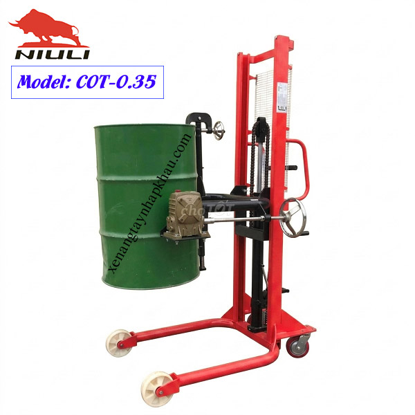 Xe nâng quay đổ phuy COT0.35