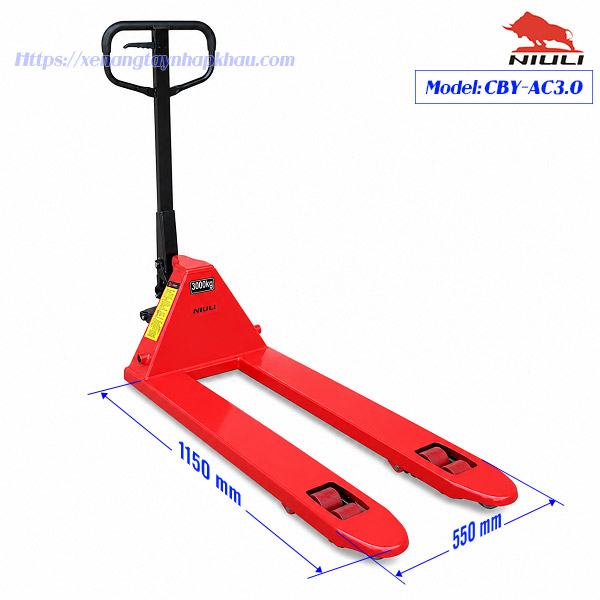 Xe nâng tay 3000kg càng hẹp