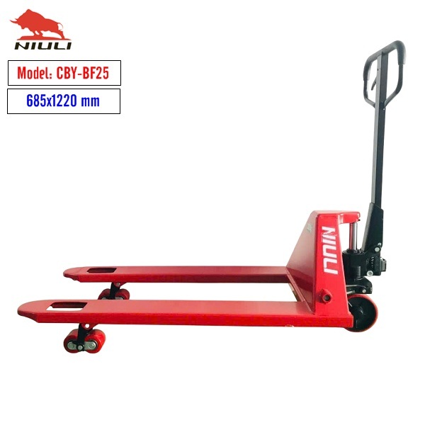 Xe nâng tay 2500kg càng rộng 685x1220mm - Model: CBY-BF25 - Niuli