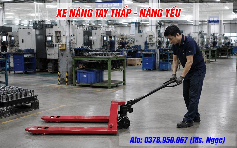 Xe nâng tay nâng yếu